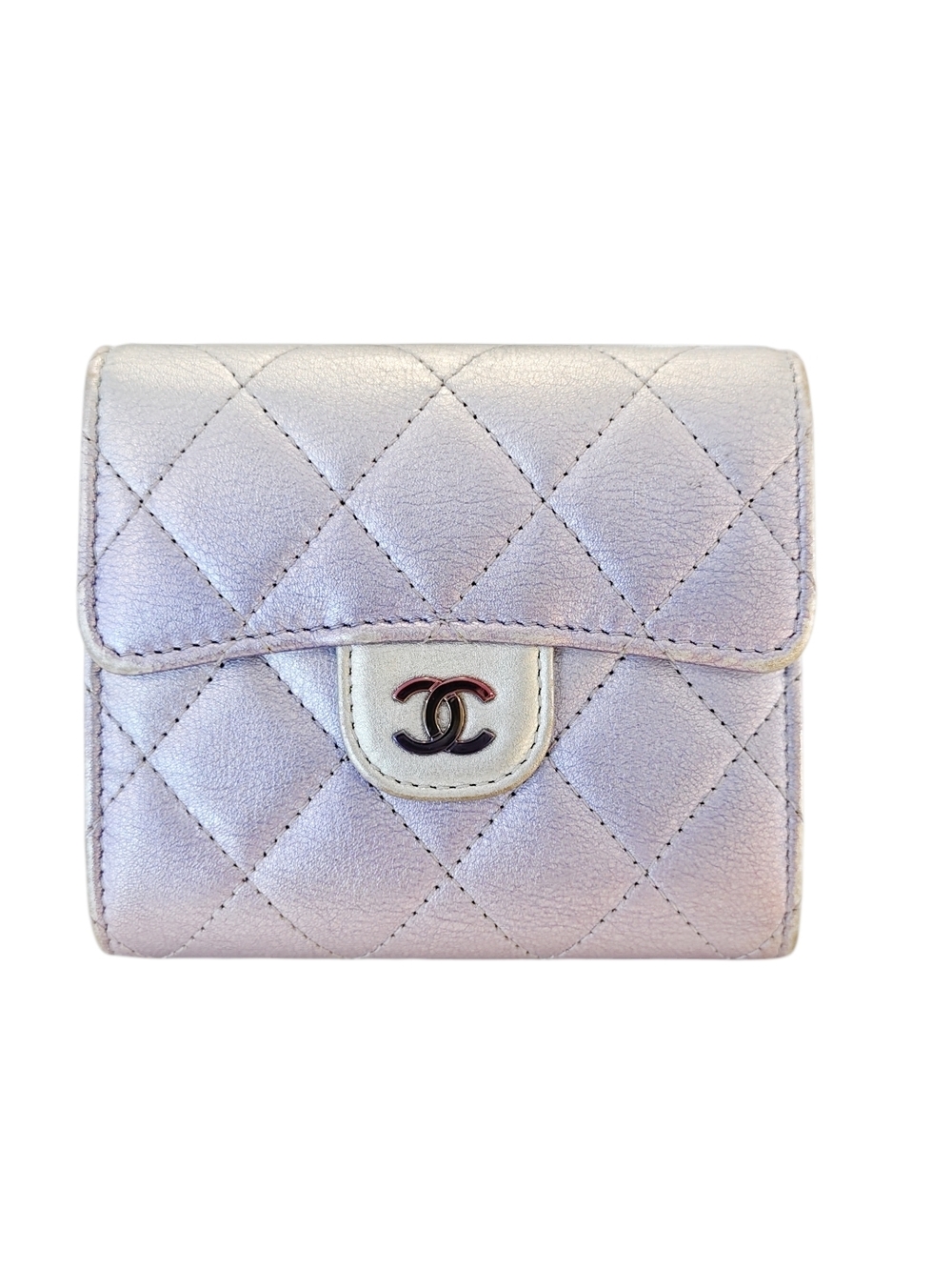 CHANEL Lambskin Matelasse Gradation Wallet